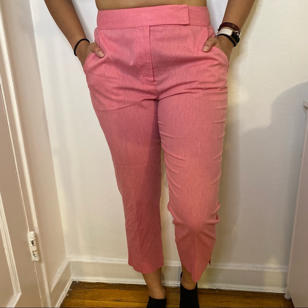 Ann Taylor Loft petite pink ankle dress pants